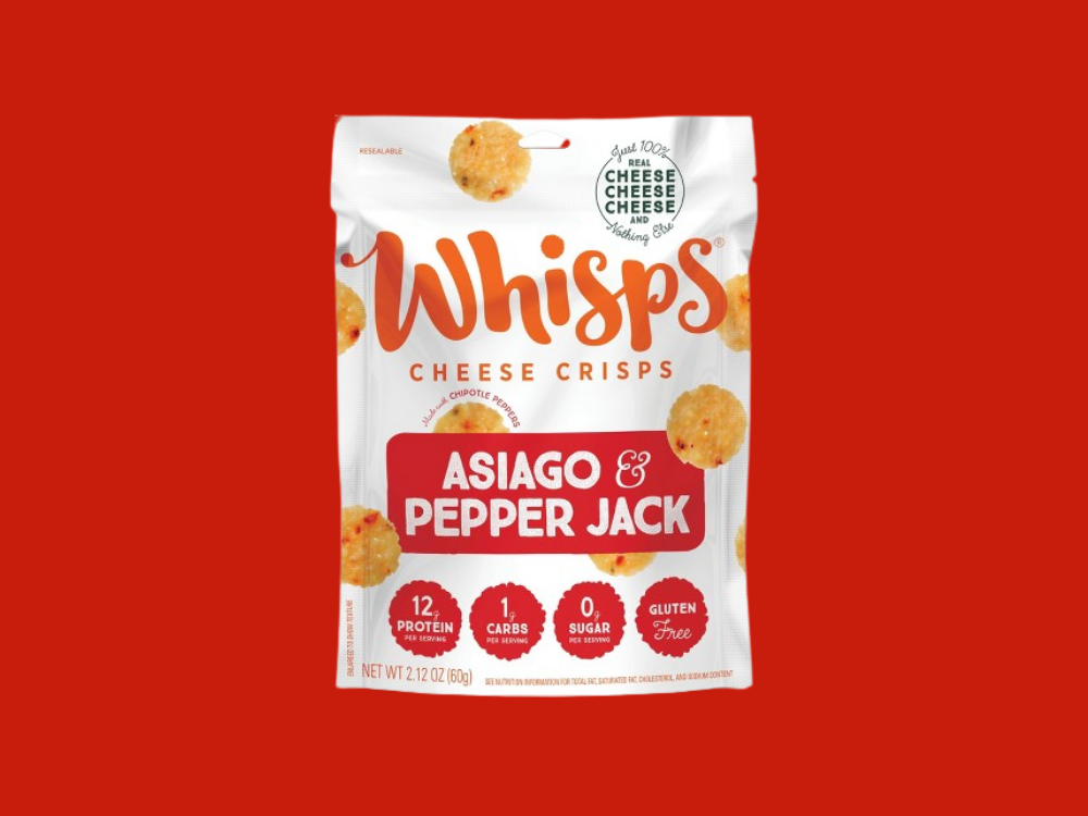 Whisps Asiago Pepper Jack Cheese Crisps