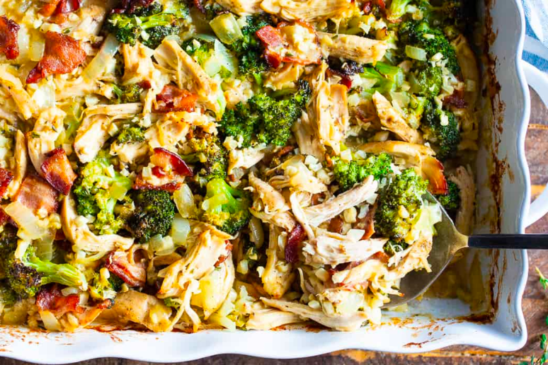 Paleo Chicken Broccoli Rice Casserole