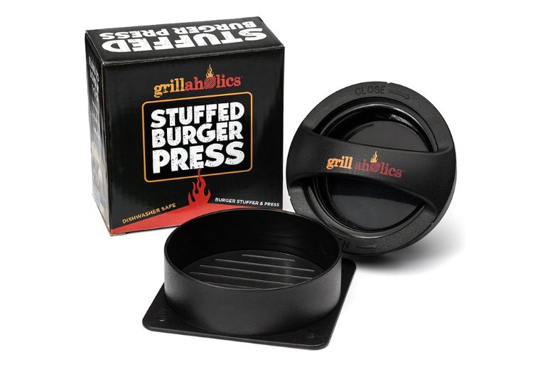 Stuffed Burger Press and Recipe Book