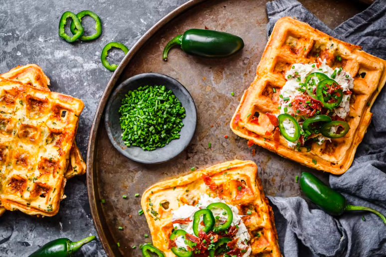 Keto Jalapeno Popper Chaffles