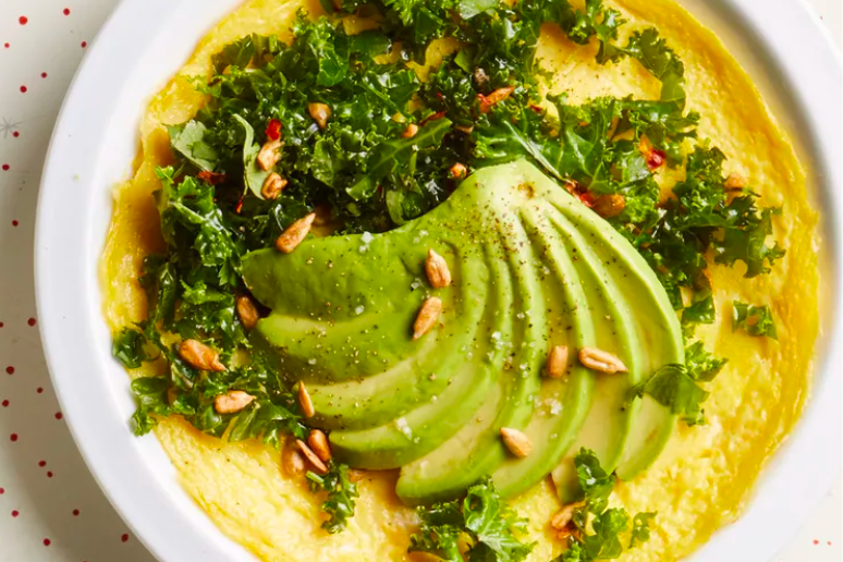 Avocado and Kale Omelet