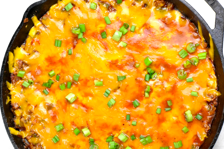 Easy Keto Cheesy Taco Skillet