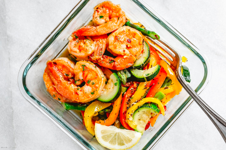 Meal Prep Cajun Shrimp and Veggies