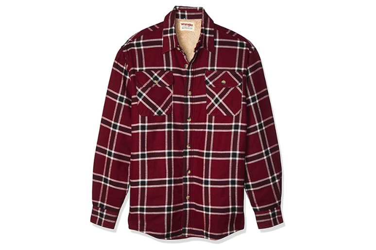 Long Sleeve Sherpa Lined Flannel