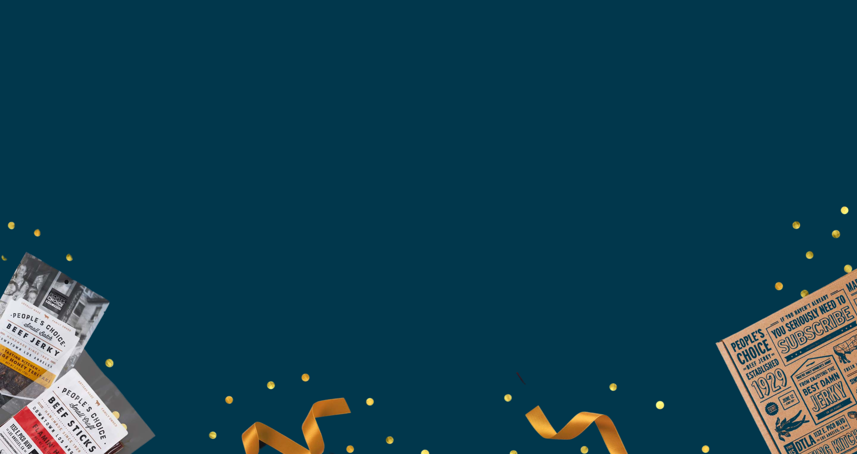 Spices, chilies, bowl of salt and beef jerky on a light brown background 