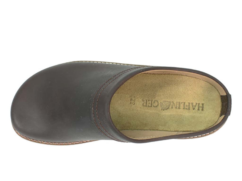 haflinger leather clogs