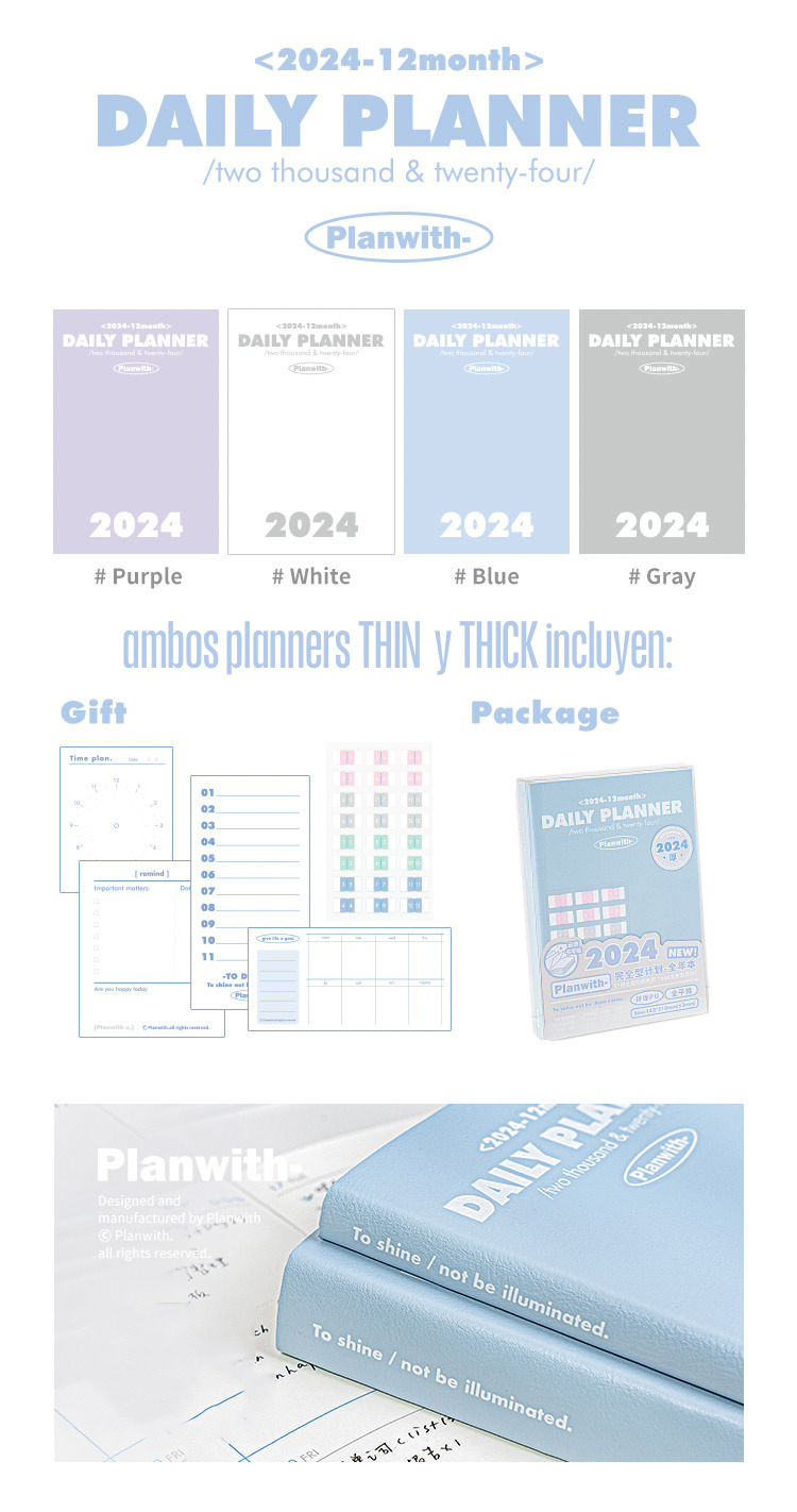 Planner Diario 2024 Planwith