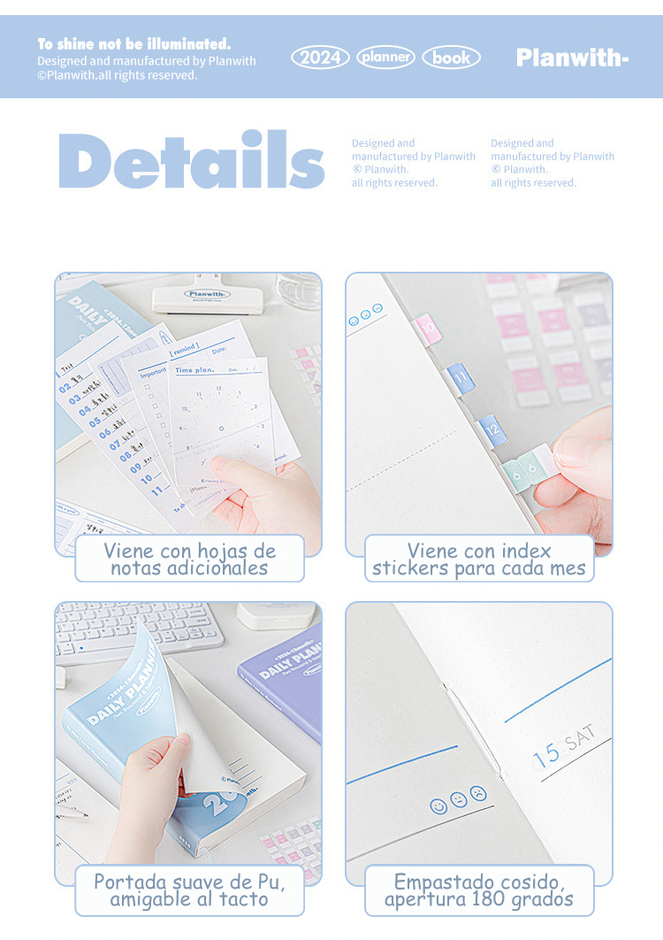 Planner Diario 2024 Planwith – Bitácoras Papelería