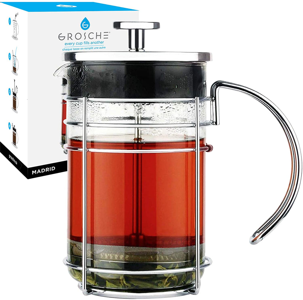 French Press: GROSCHE Dresden - 1000ml, 34 fl. oz, 8 cup, German