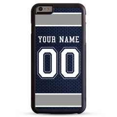 Blue Gray White - Custom football jersey phone case