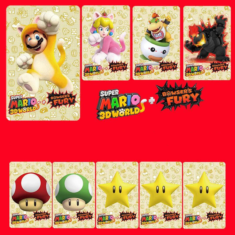 Super Mario 3d World Bowser S Fury Amiibo Cards 10pcs Fashionseer