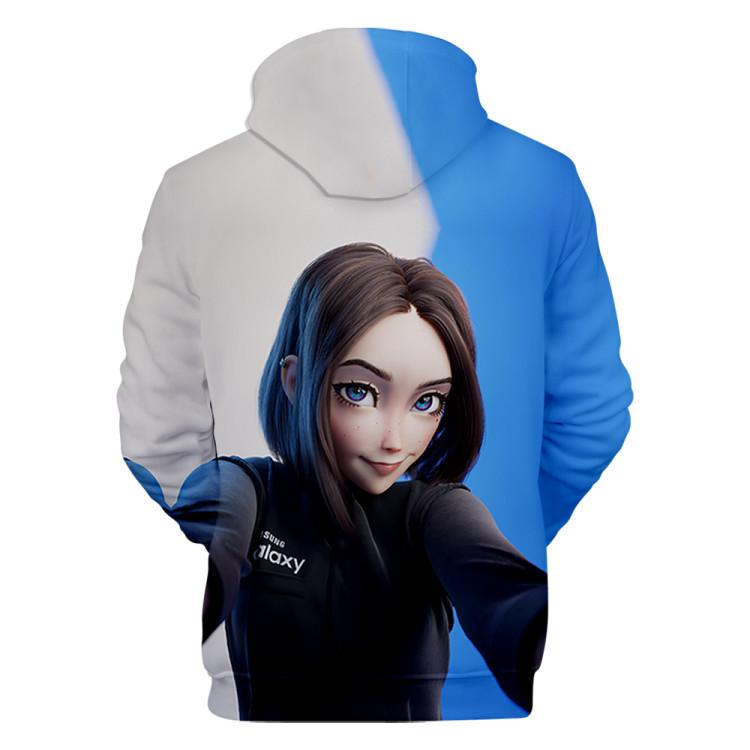 Samsung Girl Virtual Assistant Sam 3d Printed Long Sleeve Hoodie Fashionseer