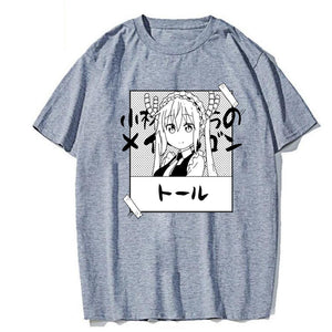 Miss Kobayashi S Dragon Maid Tee Short Sleeve T Shirt 5 Colors Fashionseer - maid t shirt roblox