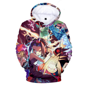 Shaman King Anna Kyoyama Yoh Asakura 3d Printed Long Sleeve Hoodie Fashionseer