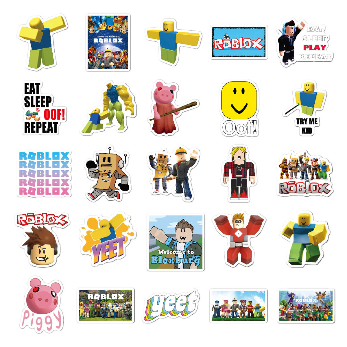 Roblox Luggage Waterproof Sticker 50 Pcs Fashionseer - mario invasion roblox