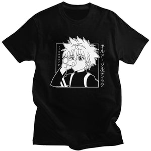 Hunter X Hunter Killua Short Sleeve T Shirt With 2 Design Fashionseer - roblox killua shirt