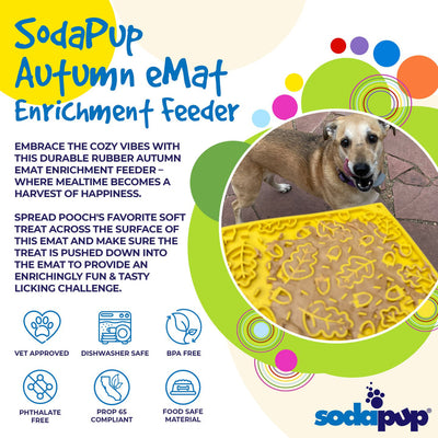 Sodapup - E-mat (Enrichment Licking Mat) - Autumn - Toys - Sodapup - Shop The Paw