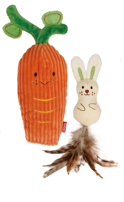 GiGwi Meow Than 1 Cat Toy - Carrot with Rabbit - cat toys - GiGwi - Shop The Paw