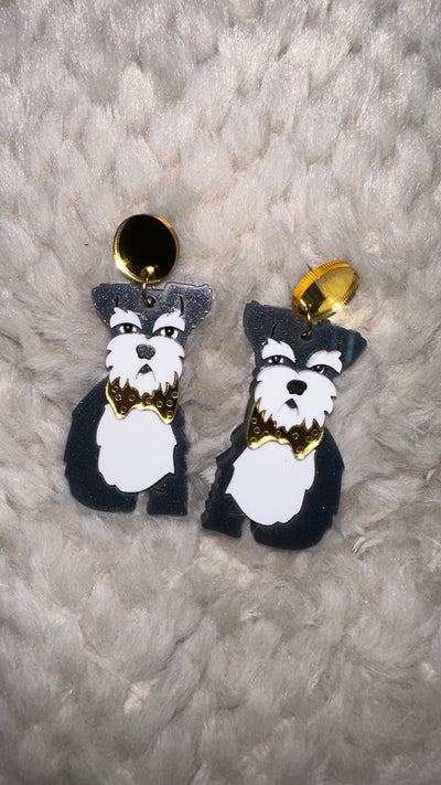 Shopthepaw Acrylic Earrings Dog Breed Series- Schnauzer - Human - shopthepaw - Shop The Paw