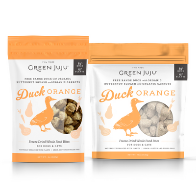 Green Juju Freeze-dried Treats/Toppers | Duck Orange (2 Sizes) - Food - Green Juju - Shop The Paw