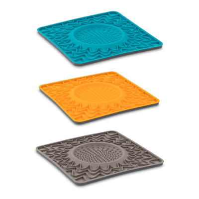Messy Mutts Framed Spill Resistant Silicone Dog Lick Bowl Mat (3 Colors) - Pet Bowls, Feeders & Waterers - Messy Mutts - Shop The Paw