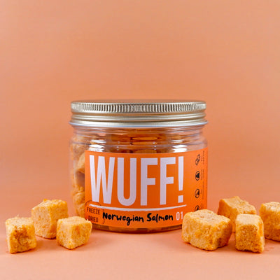 Wuff Freeze Dried Pet Treats - Norwegian Salmon -- WUFF - Shop The Paw