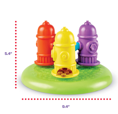 Brightkins Spinning Hydrants Treat Puzzle -- Brightkins Pet - Shop The Paw