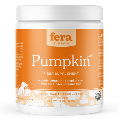 Fera Pet Organics Pumpkin Plus Fiber Support for Dogs and Cats - Supplement - Fera Pet Organics - Shop The Paw