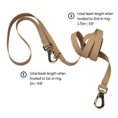 [PRE-ORDER] Pups & Bubs Roam Multi-Way Leash (Desert) - Pet Leashes - Pups & Bubs - Shop The Paw