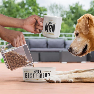 Howligans Mug+Dog Bowl Set (The Man / Man's Best Friend) - Pet Bowls, Feeders & Waterers - Howligans - Shop The Paw