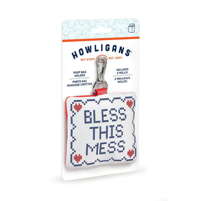 Howligans Poop Bag Holder - Bless This Mess - Pet Waste Bag Dispensers & Holders - Howligans - Shop The Paw