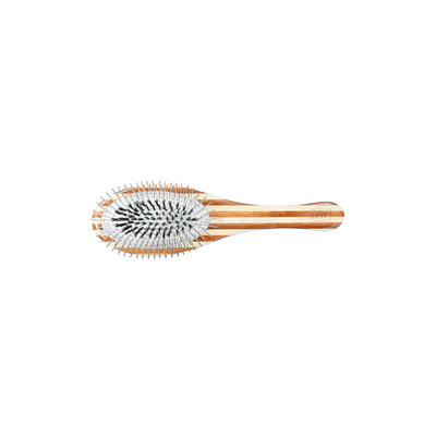 Bass Brushes Hybrid Groomer Pet Brush Medium (Striped | 3 Sizes) - Grooming - Bass Brushes - Shop The Paw