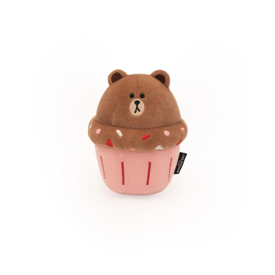 ZippyPaws LINE FRIENDS NomNomz® Cupcake - Brown - Toys - ZippyPaws - Shop The Paw