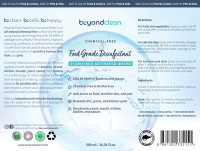 Beyond Clean - Chemical-Free Food Grade Disinfectant | Grooming | Beyond Clean - Shop The Paws