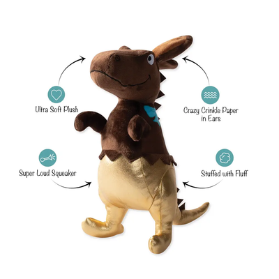 Fringe Studio Choc-a-saurus Rex Plush Dog Toy - Toys - Fringe Studio - Shop The Paw