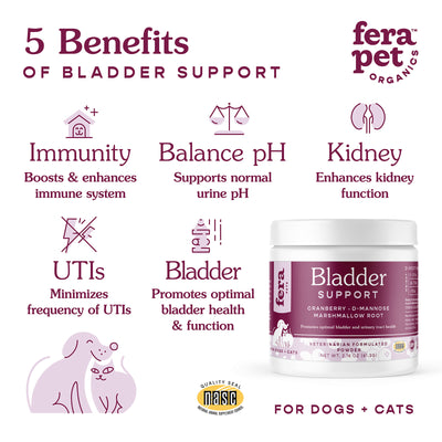 Fera Pet Organics Bladder Support for Dogs & Cats | Supplement | Fera Pet Organics - Shop The Paws