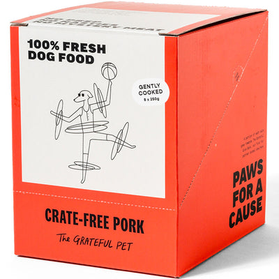 The Grateful Pet Cooked Dog Food | Crate-Free Pork - Non-prescription Dog Food - The Grateful Pet - Shop The Paw