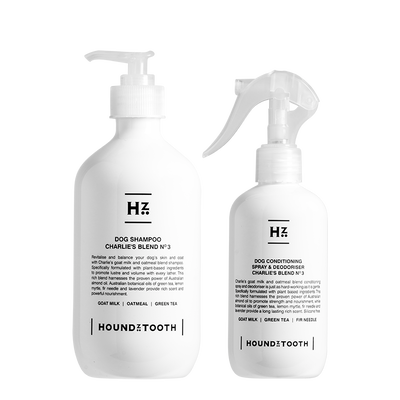 Houndztooth Charlie's Blend No.3 Conditioning Spray and Deodoriser with Oatmeal | 250ml | Grooming | Houndztooth - Shop The Paws