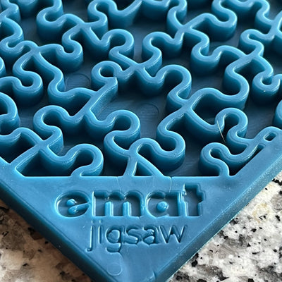 Sodapup - Jigsaw e-mat (Enrichment Licking Mat) - Blue | Toys | Sodapup - Shop The Paws