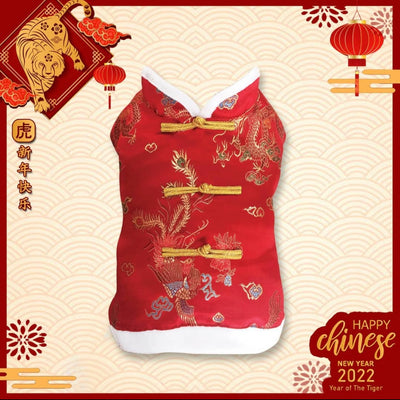 CNY Dragon Qibao - Dog Apparel - shopthepaw - Shop The Paw