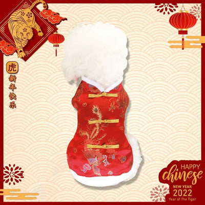 CNY Dragon Qibao - Dog Apparel - shopthepaw - Shop The Paw