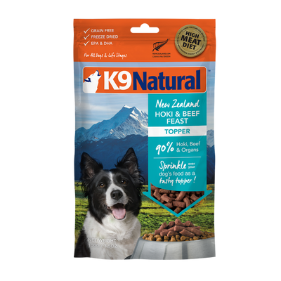 K9 Natural Freeze Dried Hoki & Beef Feast | Food | K9 Natural - Shop The Paws