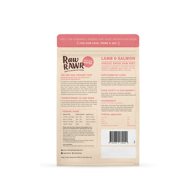 Raw Rawr Freeze Dried Raw Diet - Lamb and Salmon | Food | Raw Rawr - Shop The Paws