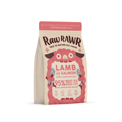 Raw Rawr Freeze Dried Raw Diet - Lamb and Salmon | Food | Raw Rawr - Shop The Paws