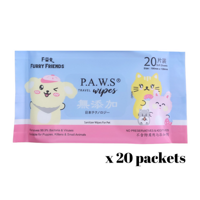 [NEW] For Furry Friends Pet’s Activated Water Sanitizer (P.A.W.S) Wipes BUNDLE - Grooming - For Furry Friends - Shop The Paw