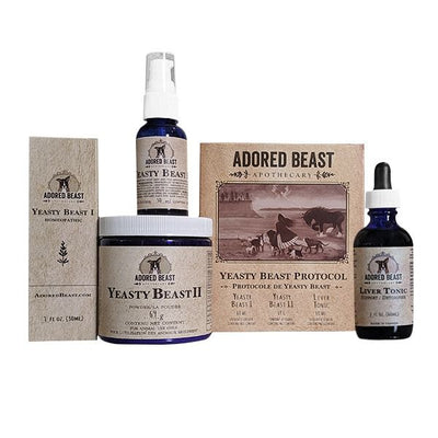 Adored Beast Yeasty Beast Protocol ( 3 Product Kit) - for dogs only | Supplement | Adored Beast - Shop The Paws