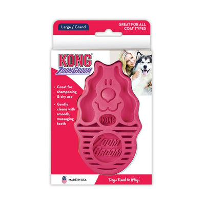 KONG Zoomgroom – Raspberry | Grooming | Kong - Shop The Paws