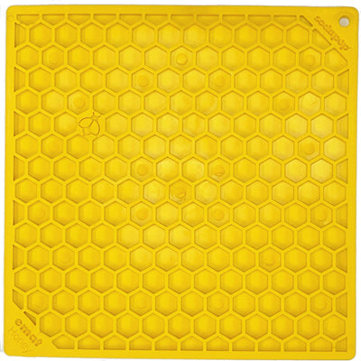 Sodapup - E-mat (Enrichment Licking Mat) - Honeycomb Yellow - Toys - Sodapup - Shop The Paw