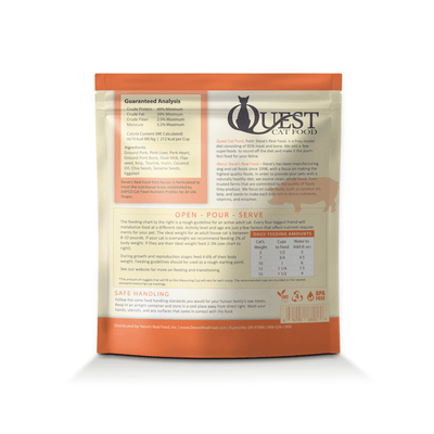 Quest Steve's Real Food Raw Freeze-Dried Cat Food - Pork Diet 284g - Food - Steve's Real Food - Shop The Paw