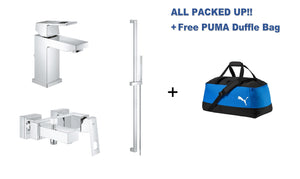 Eurocube Bundle Offer, Complete Bathroom Mixers Set + Free PUMA Duffle Bag
